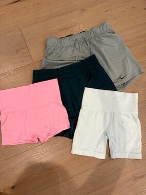 Lot of four size extra small biker and athletic shorts